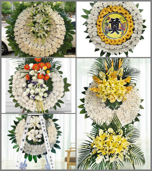湖北孝感市安陆市辛榨乡牌楼村花圈速递